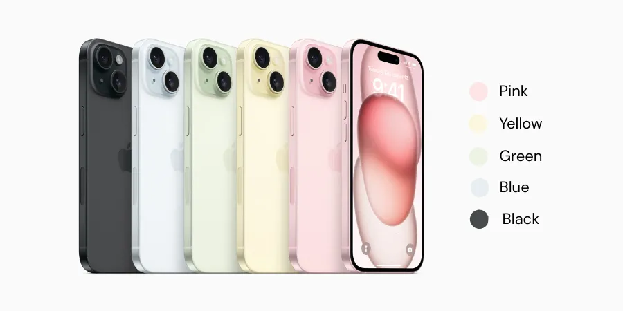apple iphone 15 colors