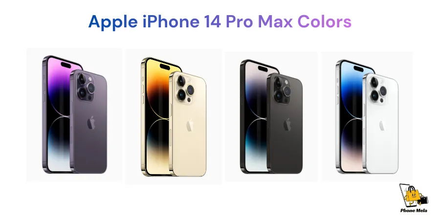 apple iPhone 14 pro max colors